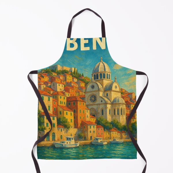 Item preview, Waterfront View of Šibenik and Cathedral of St. James designed and sold by Aryabek.