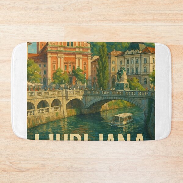 Item preview, Triple Bridge and Franciscan Church, Ljubljana designed and sold by Aryabek.