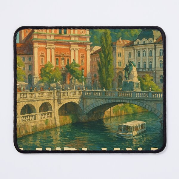 Item preview, Triple Bridge and Franciscan Church, Ljubljana designed and sold by Aryabek.
