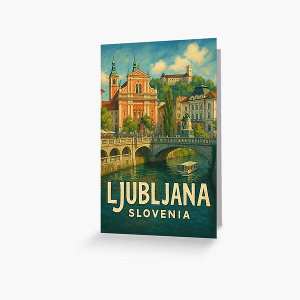 Item preview, Triple Bridge and Franciscan Church, Ljubljana designed and sold by Aryabek.