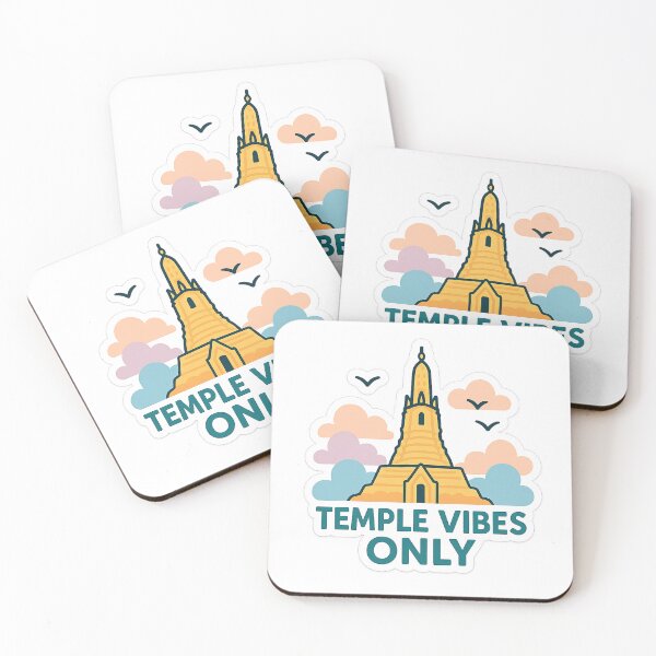 Item preview, Temple Vibes Only Wat Arun Bangkok Sticker designed and sold by Mestyle0.