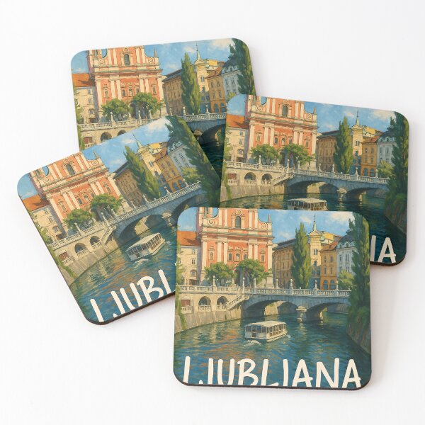 Item preview, River Cruise beneath Ljubljana’s Triple Bridge designed and sold by Aryabek.