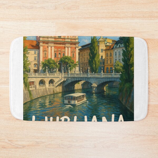 Item preview, River Cruise beneath Ljubljana’s Triple Bridge designed and sold by Aryabek.