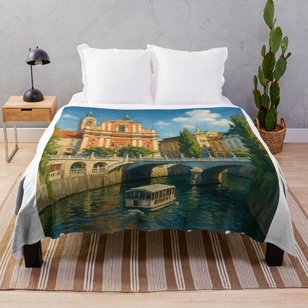 Item preview, River Cruise beneath Ljubljana’s Triple Bridge designed and sold by Aryabek.