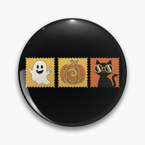 Item preview, Halloween Stamp | Vintage and Spookily Stylish Seasonal Graphic designed and sold by Tw1nsAIArt.