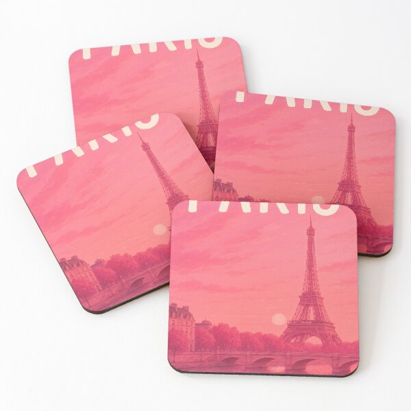 Item preview, Pink Eiffel Tower and Seine River at Sunset, Paris designed and sold by Aryabek.