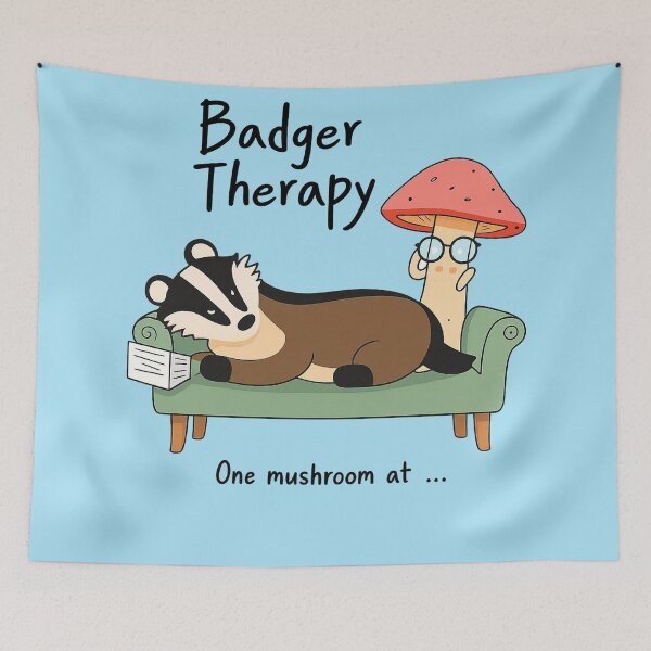 Item preview, Badger Therapy designed and sold by Uglyandcute.