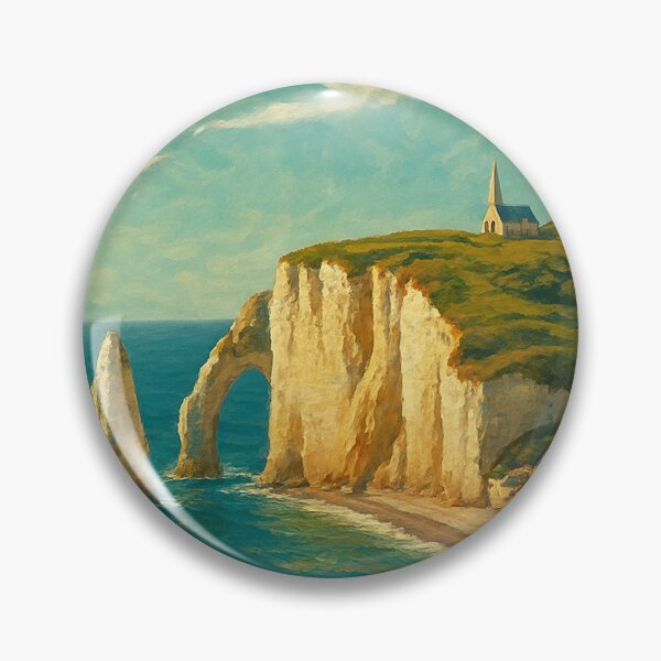Item preview, Étretat Cliffs and Chapel in Normandy, France designed and sold by Aryabek.