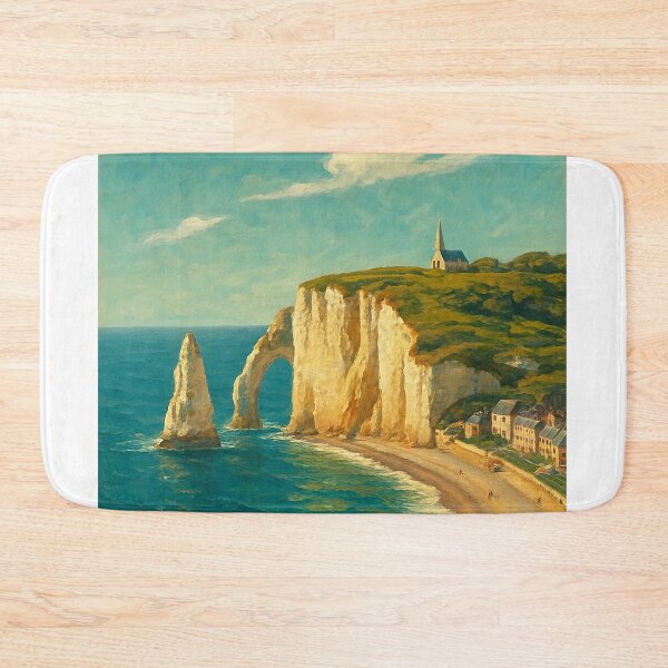 Item preview, Étretat Cliffs and Chapel in Normandy, France designed and sold by Aryabek.