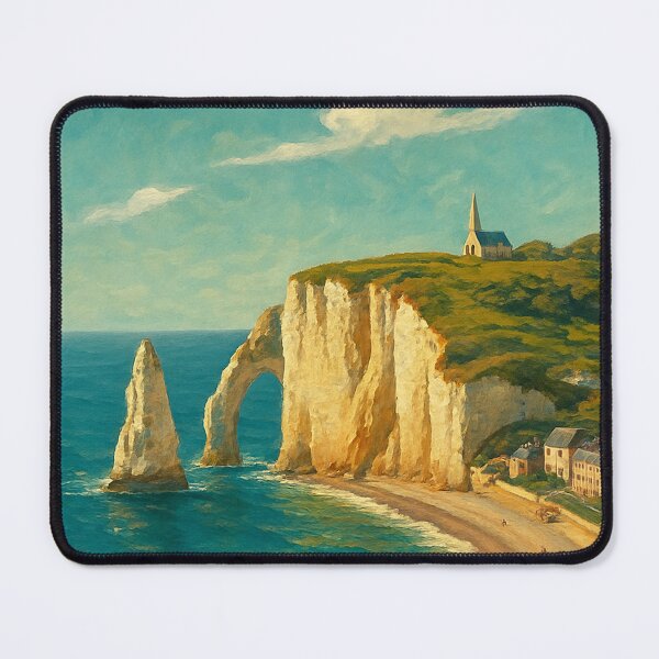 Item preview, Étretat Cliffs and Chapel in Normandy, France designed and sold by Aryabek.