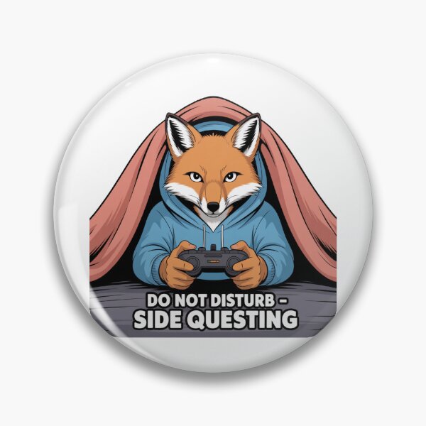 Item preview, Do Not Disturb – Side Questing Gamer Fox Design designed and sold by ArtByYunus.