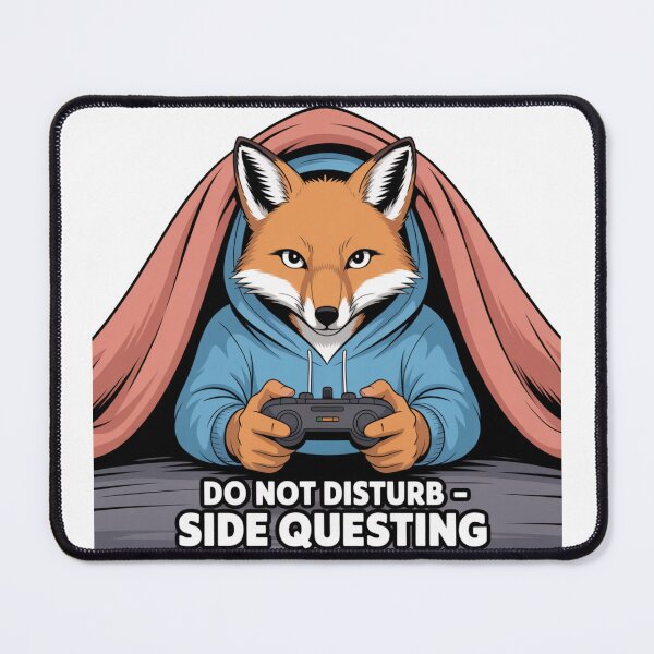 Item preview, Do Not Disturb – Side Questing Gamer Fox Design designed and sold by ArtByYunus.