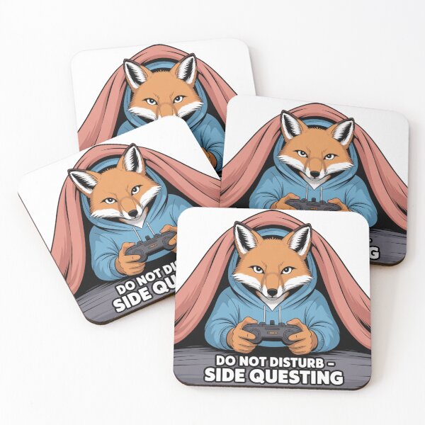 Item preview, Do Not Disturb – Side Questing Gamer Fox Design designed and sold by ArtByYunus.