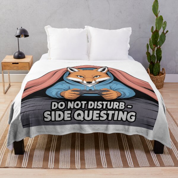 Item preview, Do Not Disturb – Side Questing Gamer Fox Design designed and sold by ArtByYunus.
