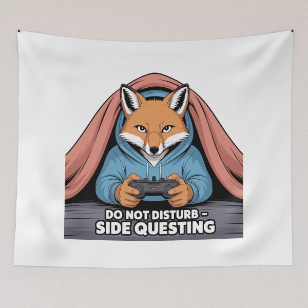 Item preview, Do Not Disturb – Side Questing Gamer Fox Design designed and sold by ArtByYunus.