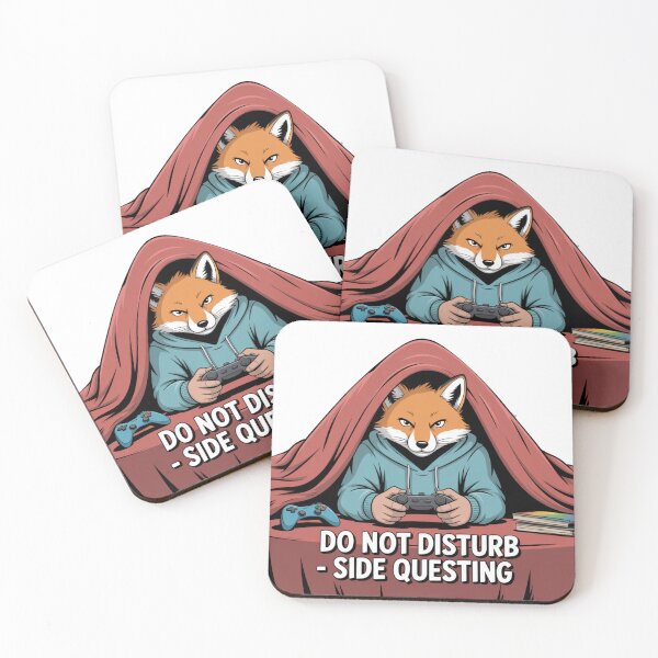 Item preview, Do Not Disturb – Side Questing Gamer Fox Design designed and sold by ArtByYunus.