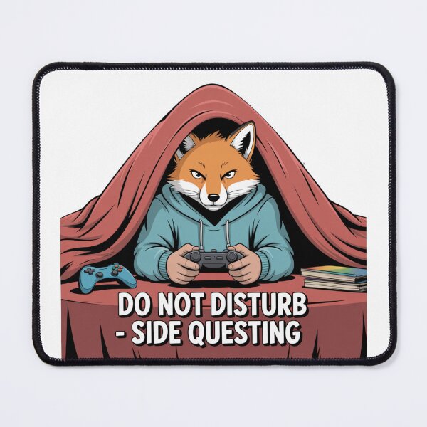 Item preview, Do Not Disturb – Side Questing Gamer Fox Design designed and sold by ArtByYunus.