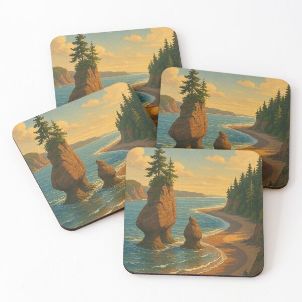 Item preview, Hopewell Rocks at Sunset, Bay of Fundy, Canada designed and sold by Aryabek.