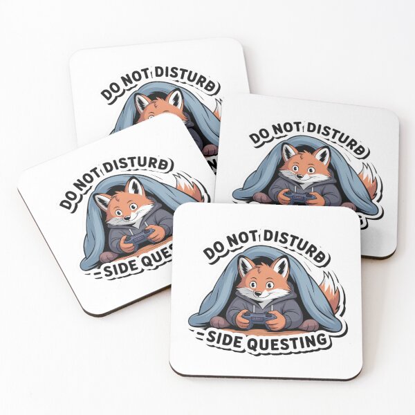 Item preview, Do Not Disturb – Side Questing Gamer Fox Design designed and sold by ArtByYunus.