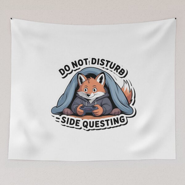 Item preview, Do Not Disturb – Side Questing Gamer Fox Design designed and sold by ArtByYunus.
