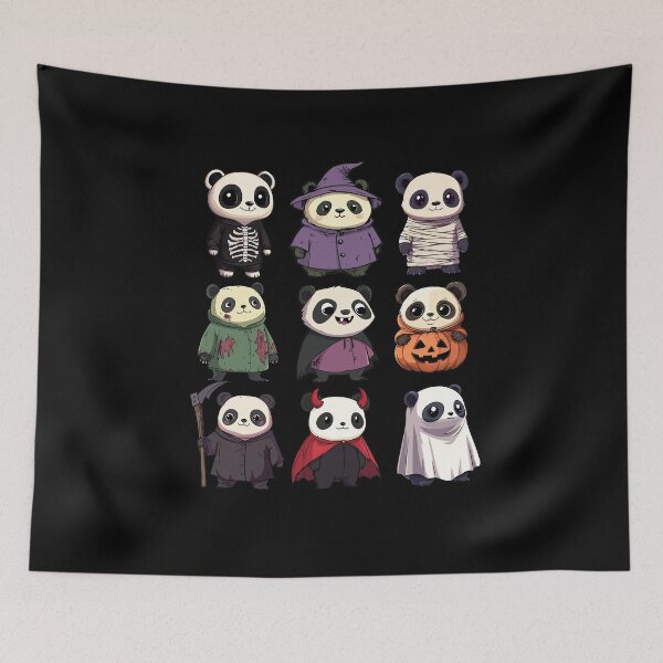 Item preview, Bamboo Bunch - Nine Cute Panda in Costume designed and sold by Joyfulbits.