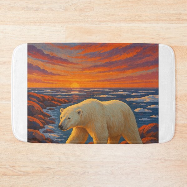 Item preview, Polar Bear on Hudson Bay Coast, Churchill designed and sold by Aryabek.
