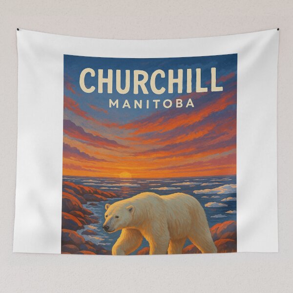 Item preview, Polar Bear on Hudson Bay Coast, Churchill designed and sold by Aryabek.