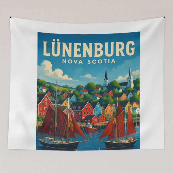 Item preview, Lunenburg Harbour and Heritage Homes, Nova Scotia designed and sold by Aryabek.