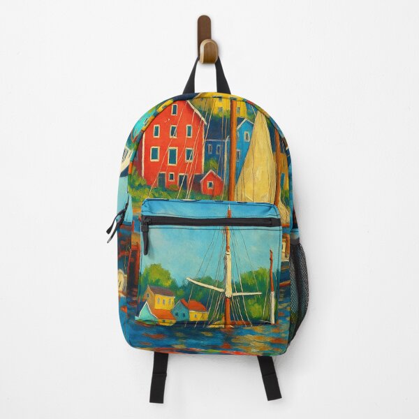 Item preview, Colorful Hillside Homes and Sailboats, Lunenburg designed and sold by Aryabek.