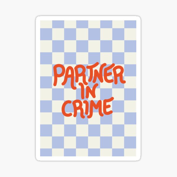 Item preview, Partners in Crime designed and sold by SOUND TYPE STUDIO.
