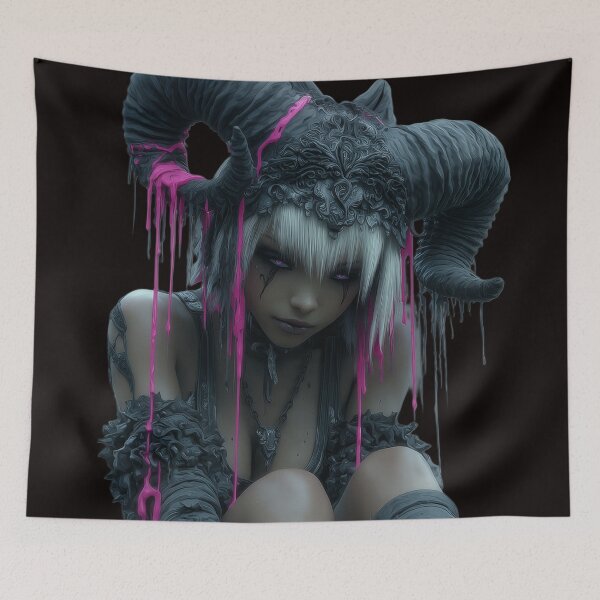 Item preview, goth demon designed and sold by CursedbyLilith.