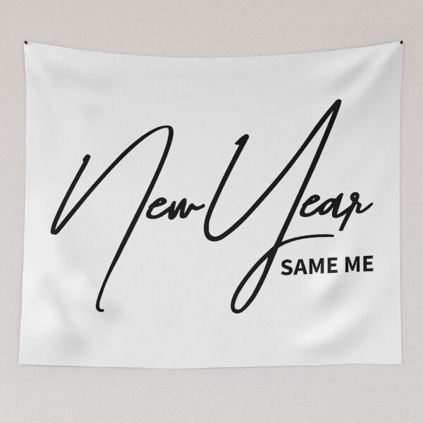 Item preview, Funny New Year Quote – New Year Same Me designed and sold by ReggieDior.
