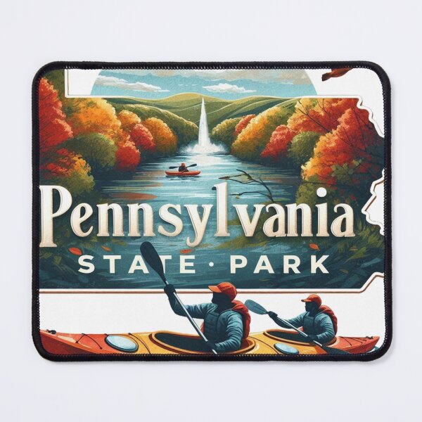Item preview, Pennsylvania State Park United States Watercolor Autumn designed and sold by vectcd.