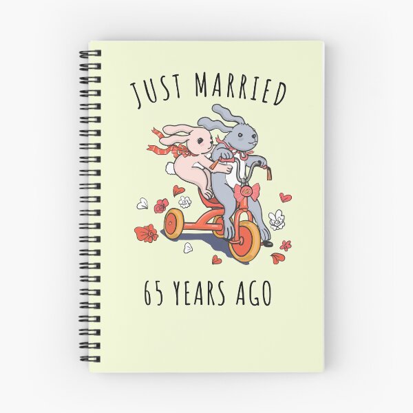 Item preview, Just Married 65 Years Ago - 65th Anniversary Couple Bunnies Tee, Phone Cases And Other Gifts designed and sold by MemWear.
