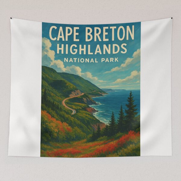 Item preview, Autumn View Along the Cabot Trail, Cape Breton Highlands designed and sold by Places On Earth.