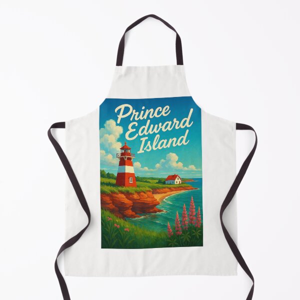Item preview, Coastal Lighthouse and Lupines, Prince Edward Island designed and sold by Places On Earth.
