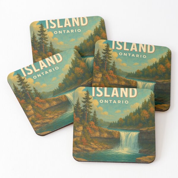 Item preview, Waterfall Canyon on Manitoulin Island, Ontario designed and sold by Places On Earth.