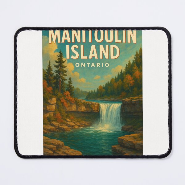 Item preview, Waterfall Canyon on Manitoulin Island, Ontario designed and sold by Places On Earth.