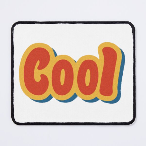 Item preview, Vintage Typography Sticker COOL (Red, Blue & Yellow) designed and sold by marialetiziaa.