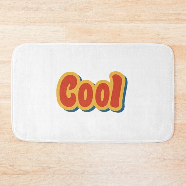 Item preview, Vintage Typography Sticker COOL (Red, Blue & Yellow) designed and sold by marialetiziaa.