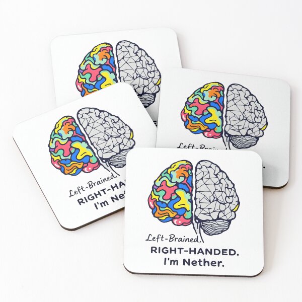 Item preview, Left-Brained, Right-Handed, I'm Nether designed and sold by oussama-jaber.