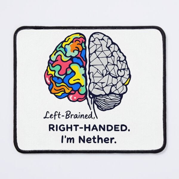 Item preview, Left-Brained, Right-Handed, I'm Nether designed and sold by oussama-jaber.