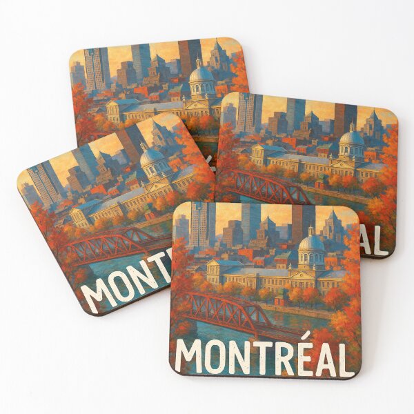Item preview, Autumn View of Downtown Montréal, Québec designed and sold by Places On Earth.