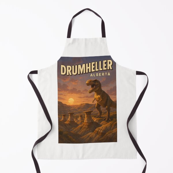 Item preview, Drumheller Tyrannosaurus and Hoodoos at Sunset, Alberta designed and sold by Places On Earth.