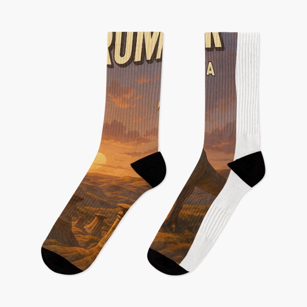 Item preview, Drumheller Tyrannosaurus and Hoodoos at Sunset, Alberta designed and sold by Places On Earth.