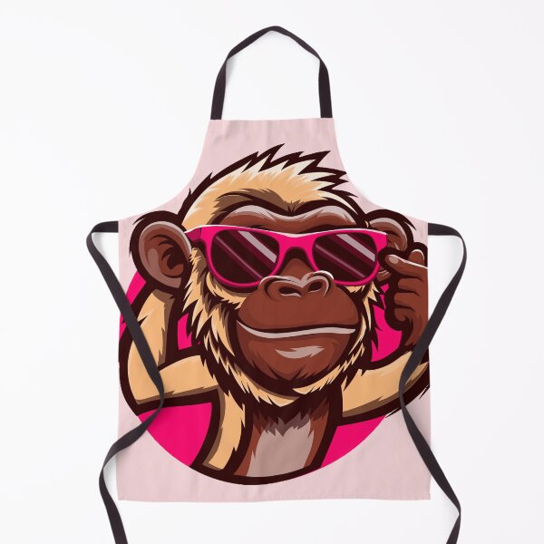 Item preview, Cool Baby Monkey with Sunglasses – Funny Cartoon Animal in Circle Design for Kids & Trendy Adults designed and sold by Kalash12.