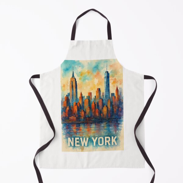 Item preview, Watercolor Skyline of New York City at Dusk designed and sold by Places On Earth.