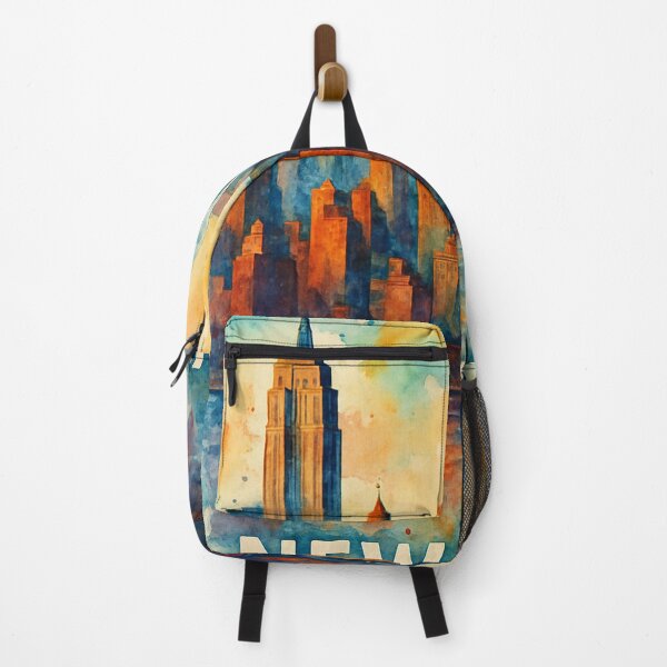 Item preview, Watercolor Skyline of New York City at Dusk designed and sold by Places On Earth.