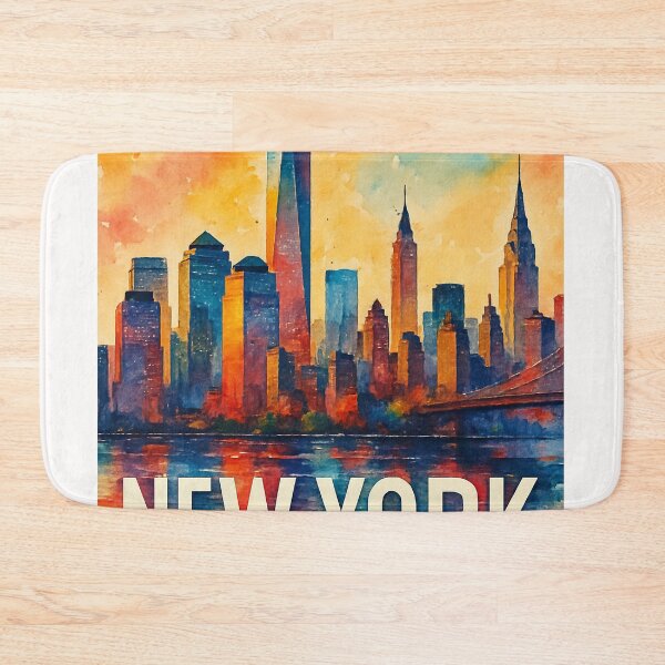 Item preview, Colorful Sunset Over New York City Skyline designed and sold by Places On Earth.