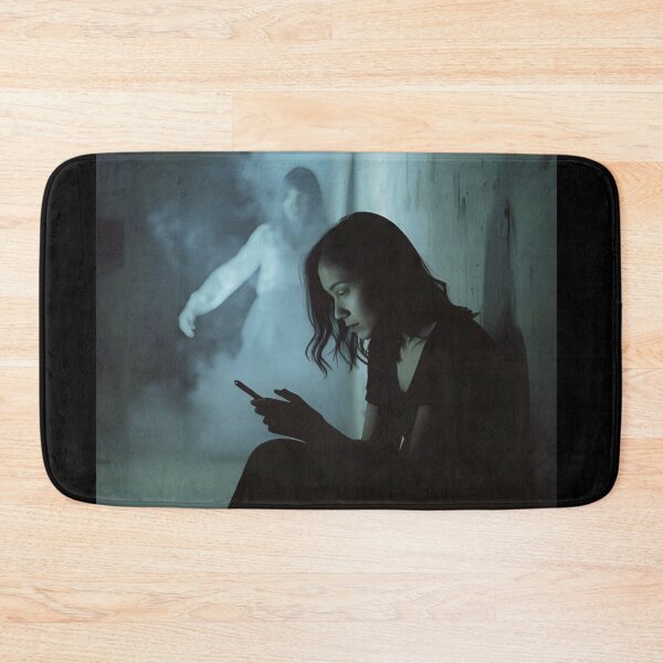 Item preview, Ghost with woman checking her cell phone. designed and sold by Extintos.